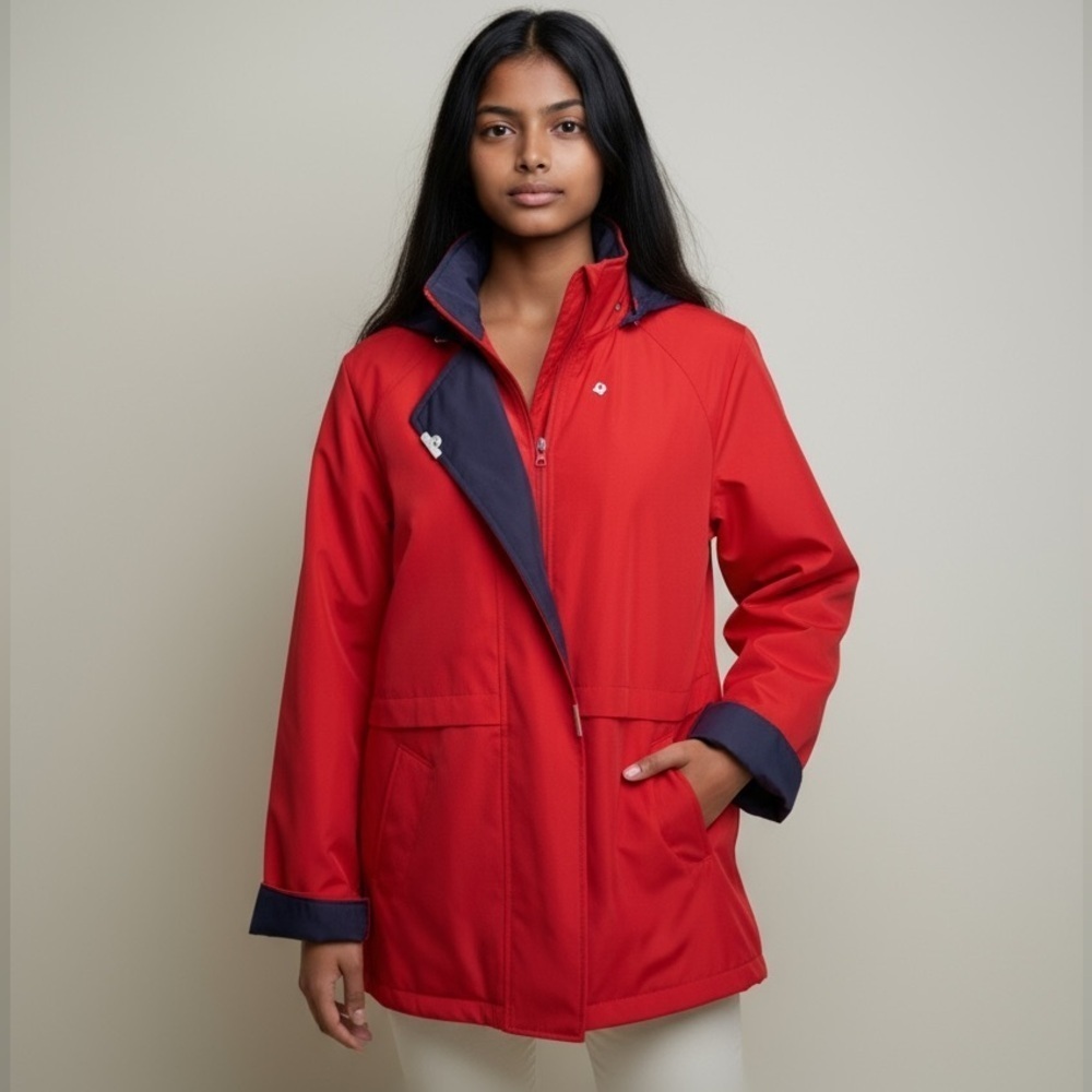LIZ CLAIBORNE ladies trenchcoat/rain jacket, perfect condition large